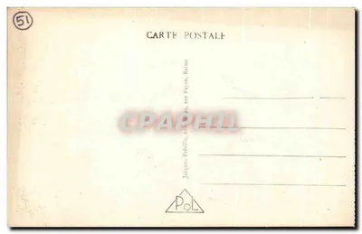 Entrée du Fort de LA POMPELLE — vue des arches et des rampes — Jacques Fréville, Reims, n° 421 — Verso