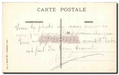 Louppy-le-Château — ruínas após o passagem dos alemães — J. Courcier, 8, rue Simon-le-Franc, Paris — Verso