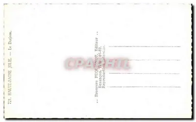 Le Durjeon — Haute-Saône — Editor Le Durjeon, n° 721 — Verso