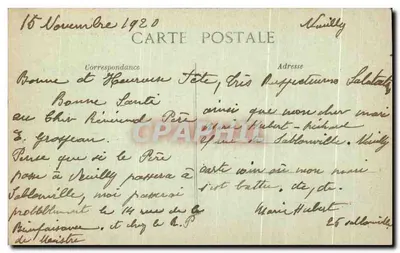 Ressons-sur-Matz (Oise) — Um Canto da Praça — Edição Bousquet, Compiègne — Verso
