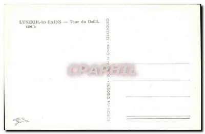 LUXEUIL-les-BAINS — Wieża Bailli — Wydawnictwo La Cigogne — Rewers