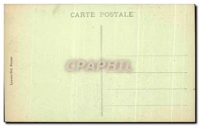 Rennes - Quai Chateaubriand — historyczny widok z opisem historii quai i budynków — Laurent-Nel, Rennes — Rewers