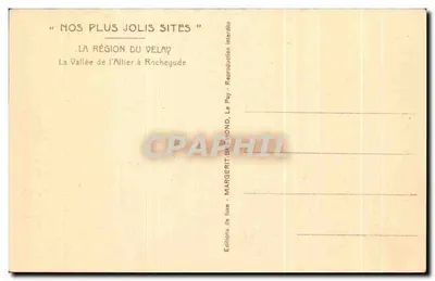 De vallei van de Allier bij Rochegude — Luxe uitgaven MARGERIT-BÉMOND — Achterkant