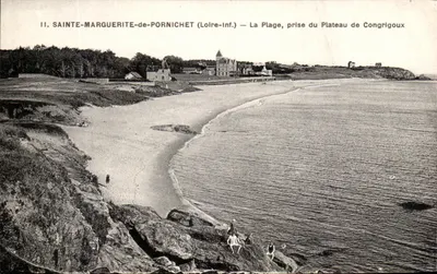 Sainte-Marguerite-de-Pornichet (Loire-Inf.) — Widok plaży, widok z Plateau de Congrigoux
