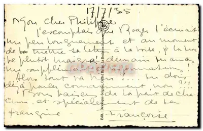 La Roche en Ardenne — Capela Santa Margarida e Igreja — Fundo de Goëtte — editor N. Bus — Verso