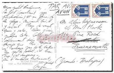 Le Cap d'Agde — Fort Brescou — Éditions S. Audumares, n°1161 — Rewers