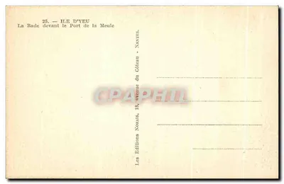 Eiland Yeu — La Rade voor de haven van la Meule — Edities Nozais — Achterkant