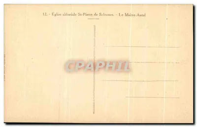 Igreja Abacial de São Pedro de Solesmes — Le Maître-Antel — Verso