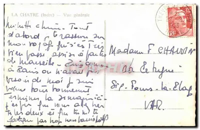 La Chatre (Indre) — Ogólny widok — Wydawca: Graphique — Rewers