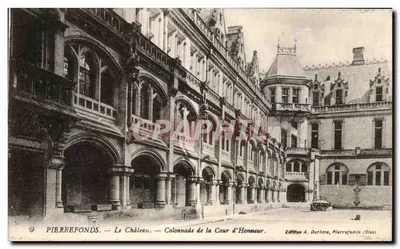 PierreFonds — Zamek — Kolumnada Sali Honorowej — Wydawnictwo A. Darôme, PierreFonds (Oise)