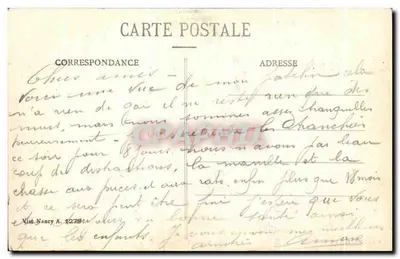 Xivray (Meuse) — Duitse obussen met de ruïnes van de Kerk — Uitgave Eime Jury-Édition — Achterkant