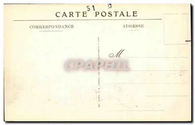 Clermont-en-Argonne (Marne) — Vista General de las Ruinas — Martinet-Beauland, n°41 — Reverso