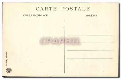 Reims — A Catedral durante o incêndio (19 de Setembro de 1914) — Baudet, editor — Verso