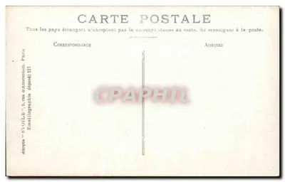 Lourdes — Zamek i miasto — Émile 'E' Oille, Paryż — Rewers