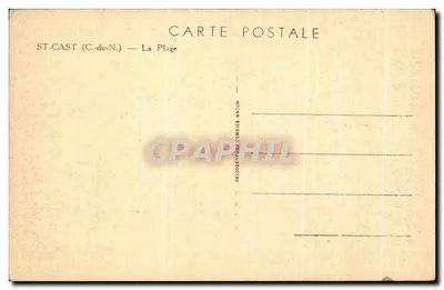 Saint-Cast (Côtes-du-Nord) — Plaża — Wydawca Hellogsvire-Coblier Macon — Rewers