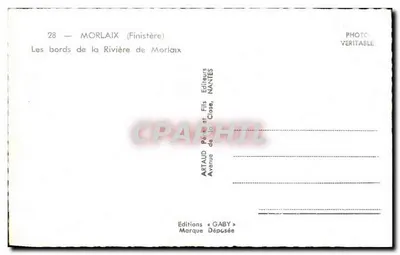 Los bordes del Río de Morlaix — Finistère — Editor Gaby, Nantes — Reverso