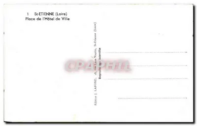 St-Étienne (Loire) — Plac Prefektury — Wydawnictwo Lafond — Rewers