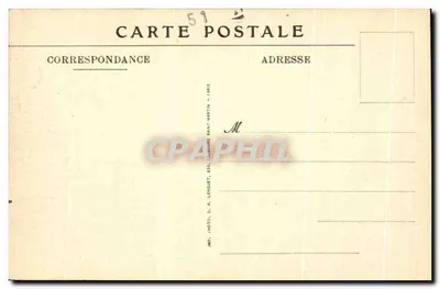 Reims (Marne). Plac Dérilon — Ruiny po wojnie — Fenucher, wydawca, Reims — Rewers