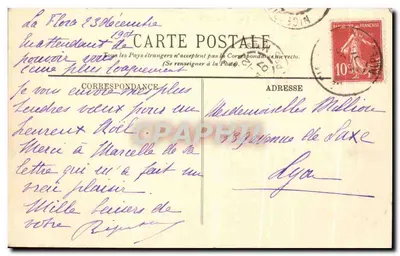 Wyspa Saint-Honorat — Falowanie morza — LL. — n° 741 — Rewers