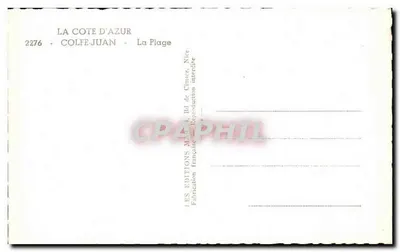 La Plage w Colfeu – La Côte d'Azur – Wydawnictwo La Côte d'Azur, nr 2276 — Rewers