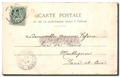 I dintorni di Senlis - Cascata del Parco d'Ermenonville — E. Vignon, litografia di S. Sotlis — Verso