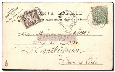 Le Puy - El roquedal Corneille Nuestra Señora de Francia — "LE VELAY ILLUSTRÉ" — Cliché M. B. — Reprod. Interd. — Reverso