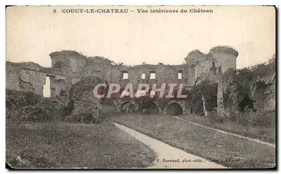 Coucy-le-Château — Vue intérieure du Château — F. Barnaud, phot.-édit., Laon, Tépouse