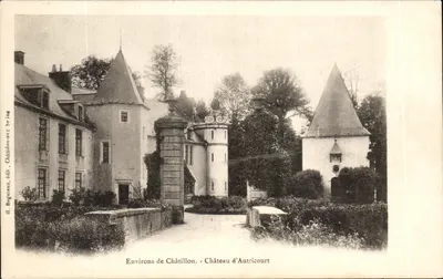 Castelo de Autricourt — Environs de Châtillon — H. Bogureau, edição Châtillon-sur-Loire, n° 2e jug