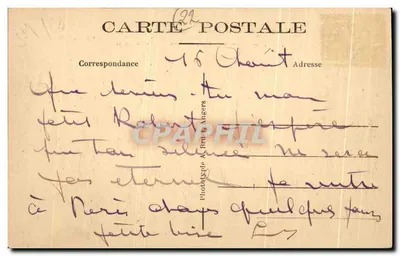 Pleumanech — Zamek Costaérès — A. B. n°213 — Rewers