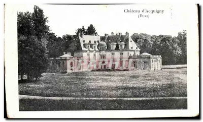Bilhete postal antigo Castelo de Acquigny