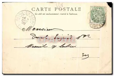 Castelo de Rougemont — Ed. Laussedat, Châteaudun — Verso