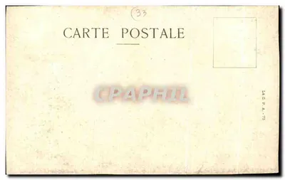 Stara pocztówka Ancienne Guyenne Bordeaux Stary Zamek Trompette — Rewers
