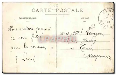 VITRÉ (Il.-et-V.) - Zamek widziany z drogi do Rennes — Rewers