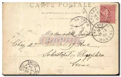 Environs de CHERBOURG - Château de Tourlaville, l'Entrée — A. V. Cherbourg, No 160 — Back