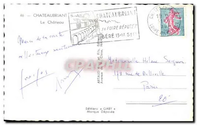 Zamek Châteaubriant — Wydawnictwo Gaby, nr 46 — Rewers