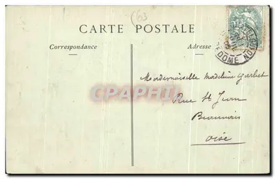 Arredores de Châtel-Guyon — Castelo de Chazéron, Facha Principal — Coleções ND Phot — Verso