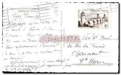 Zamek Chazeron — Obrzeża Châtel-Guyon (Puy-de-Dôme) — Wydawnictwo LYS — Rewers