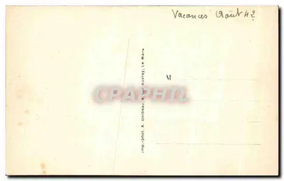 TUFFÉ (Sarthe) — Zamek Chéronne, strona południowa — A. Doirdeau, Le Mans — Rewers