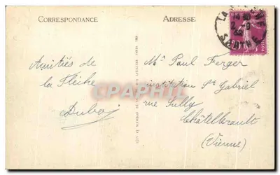 La Flèche — Zamek Carmelitów — LL — Rewers