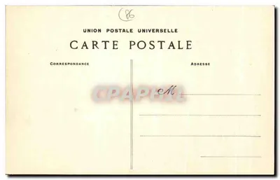 Dissais (Vienne) — Entrada e Fachaça Leste do Castelo — J. Ronuchon, fot. Pottiers - 1017 bis — Verso