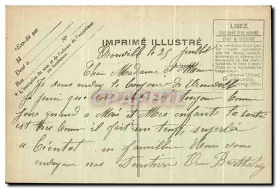 Trouville — A Ponte-Promenade, vista em tempo ruim — G. F. Le Hayre, n° 261 — Verso