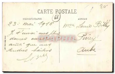 Thann — Katedra — Visa Paryż, nr 2586 — Rewers