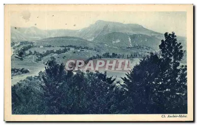 Bilhete postal antigo Le Lioran - Le Plomb du Cantal — vista panorâmica — Cl. Auclair-Melot