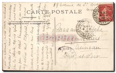 Versailles — A Moinha, Hameau do Petit Tranon — Editor ELD, n° 214 — Verso