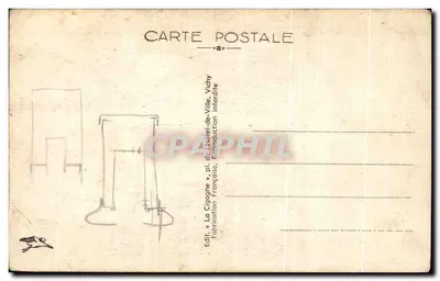 Hérisson (Allier) — Rives do rio Aumance e as ruínas do Velho Castelo (século XIII) — La Cigogne, n° 2343 — Verso