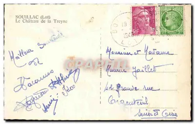Castelo de La Treyne — Souillac (Lot) — editor desconhecido — Verso