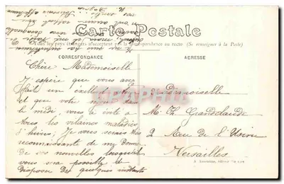 Em Berry - Menetou-Salon - O Castelo — editor A. Ausseil, n° 50 — Verso