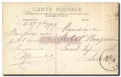 Villeneuve-sur-Yonne - Chiesa di Notre-Dame - Interno — Benedizione della Statua di Giovanna d'Arco il 7 Novembre 1909 — Verso