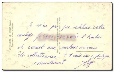 Estátua de Brou (Ain) — túmulo — Serviço Comercial de Antiguidades Históricas, Grande Palácio, Avenida Alexandre-III, Paris — Verso