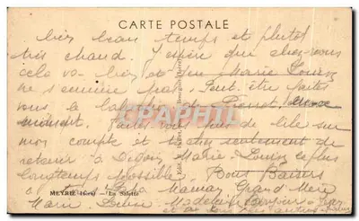 Meyrie (Isère) — La Salette — Igreja erguida entre árvores — Ed. R. Hallet, Bourgoin (Isère) — Verso